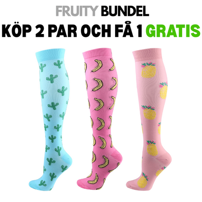 FitCompress | kompressionsstrumpor för kvinnor 2+1 Gratis!