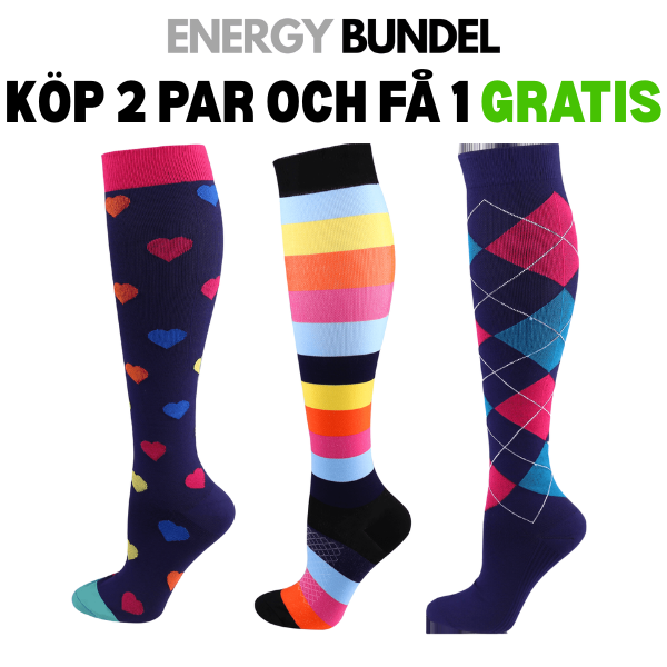 FitCompress | kompressionsstrumpor för kvinnor 2+1 Gratis!