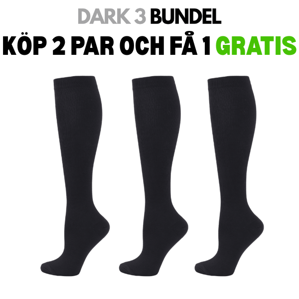 FitCompress | kompressionsstrumpor för kvinnor 2+1 Gratis!