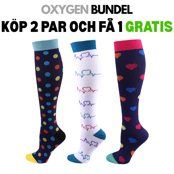 FitCompress | kompressionsstrumpor för kvinnor 2+1 Gratis!