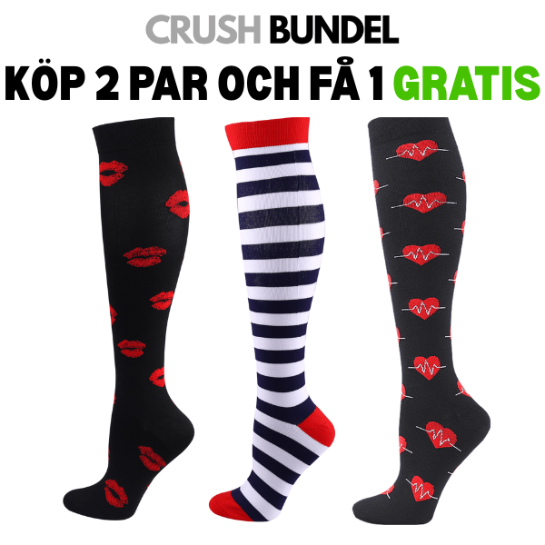 FitCompress | kompressionsstrumpor för kvinnor 2+1 Gratis!