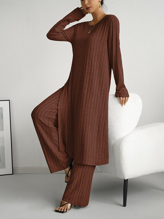 Elora | Tvådelat ribbat loungeset