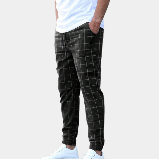 Maverick | Rutiga joggingbyxor