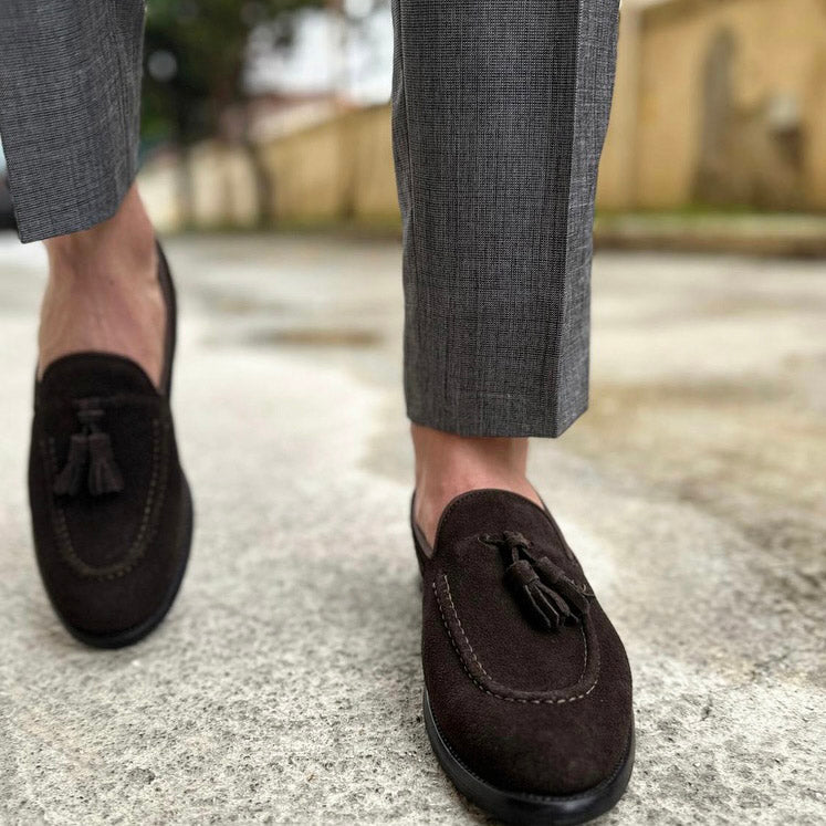 Enzo | Vintage-inspirerade loafers med tofsar