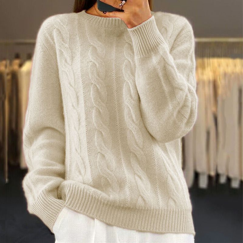 Nathalie | Hyggelig strikket sweater