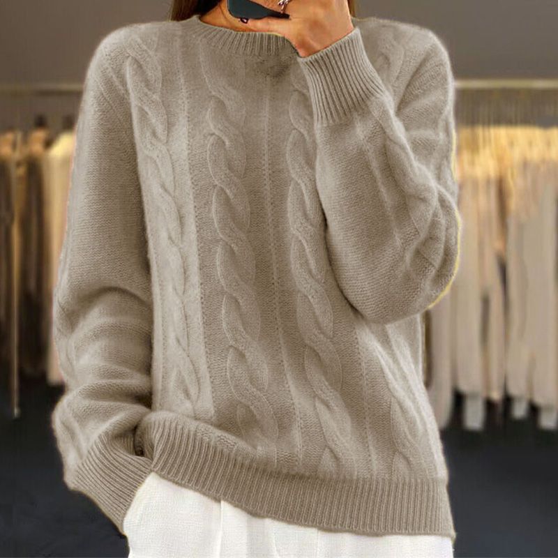 Nathalie | Hyggelig strikket sweater